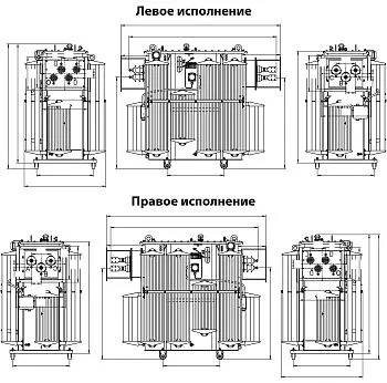 Фото чертежа ТМЗ 1250/6/0,4